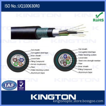 Self-supporting Direct Buried Pipe Fiber Optic Cable